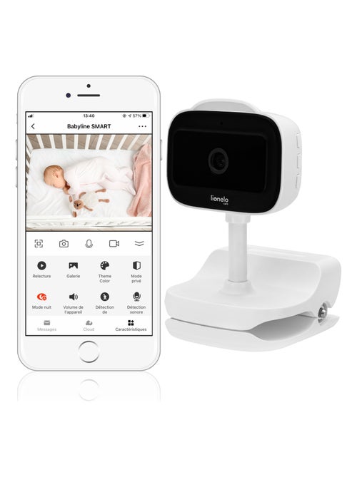 Intercomunicador de vídeo sem fios LIONELO Babyline Go – Até 5 horas – Clipe de fixação - Kiabi Intercomunicador de vídeo sem fios LIONELO Babyline Go – Até 5 horas – Clipe de fixação - Kiabi