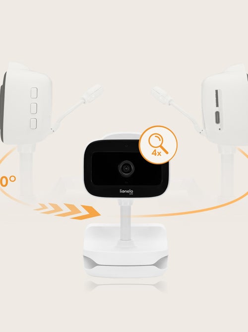 Intercomunicador de vídeo sem fios LIONELO Babyline Go – Até 5 horas – Clipe de fixação - Kiabi Intercomunicador de vídeo sem fios LIONELO Babyline Go – Até 5 horas – Clipe de fixação - Kiabi