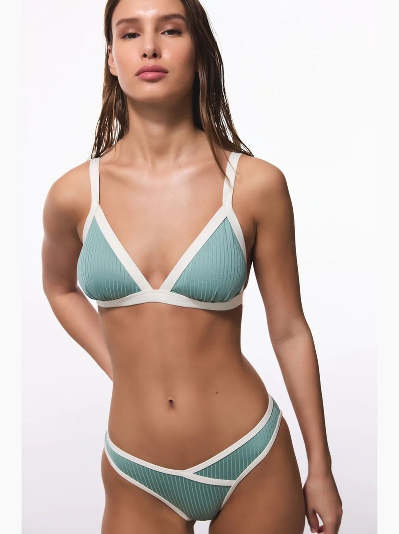 Ivy top de biquíni triangular penti Verde menta - Kiabi
