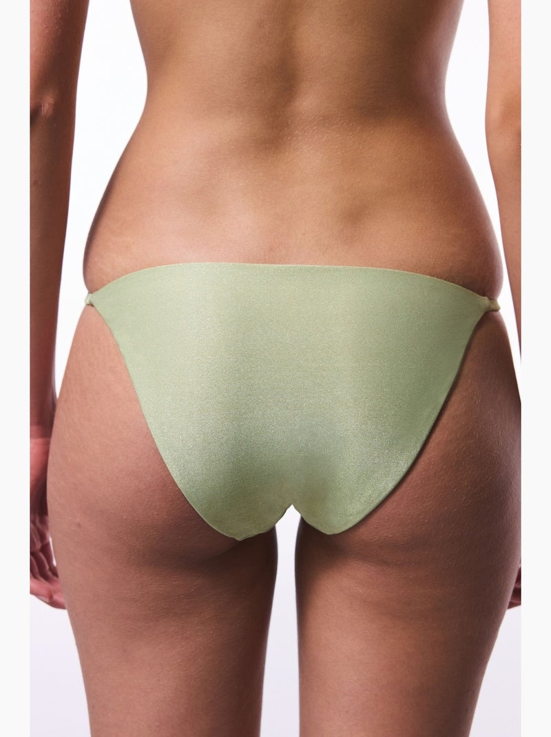 Jadira cueca de biquíni slip com fivela lateral penti Verde menta - Kiabi