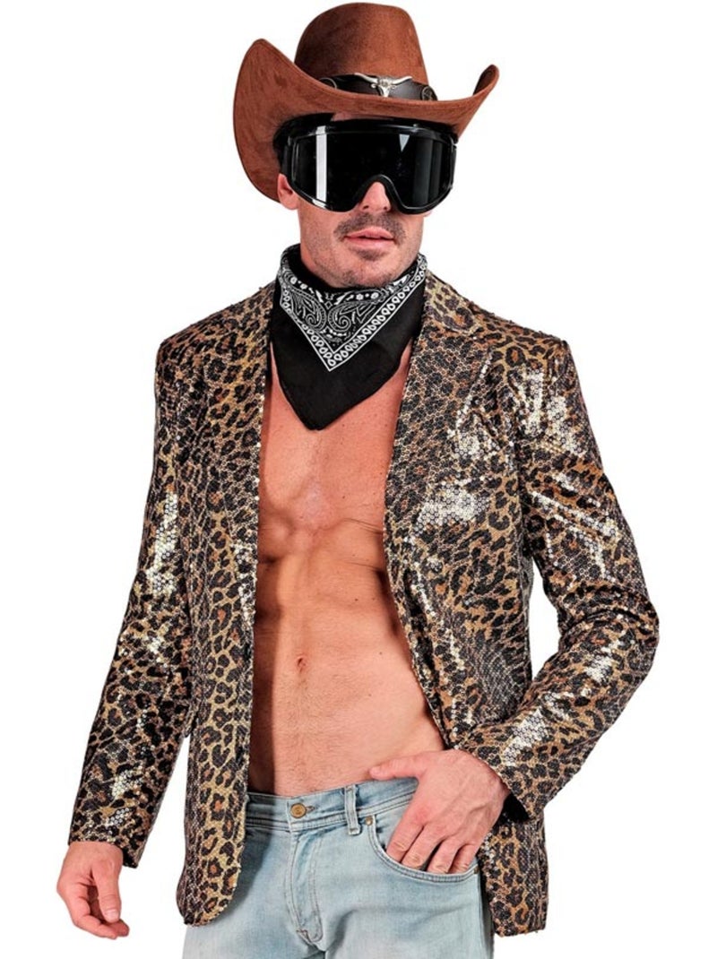 Jaqueta clássica de estampa de leopardo para fantasia ou festa Multicolorido - Kiabi