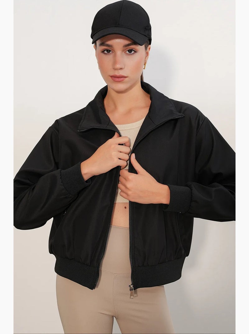 Jaqueta feminina bdart Preto - Kiabi