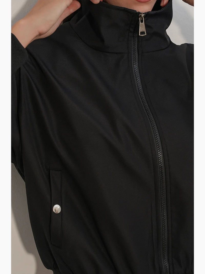 Jaqueta feminina bdart Preto - Kiabi
