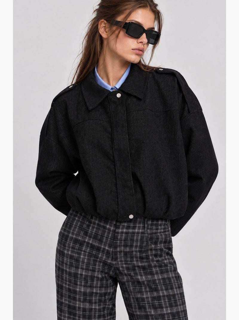 Jaqueta feminina istanbul Preto - Kiabi