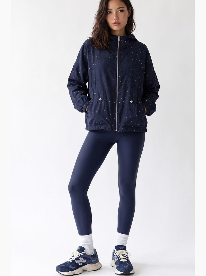 Jaqueta feminina mixray Azul-marinho - Kiabi
