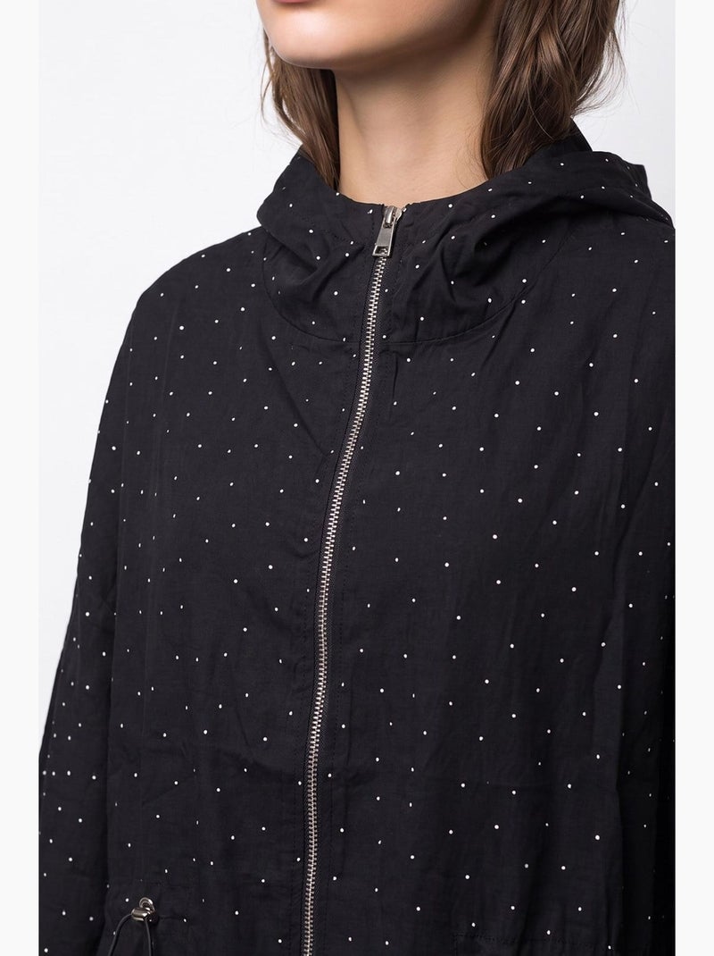 Jaqueta feminina mixray Preto - Kiabi