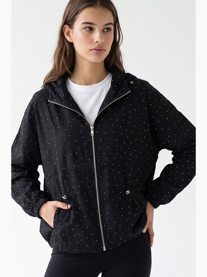 Jaqueta feminina mixray Preto - Kiabi