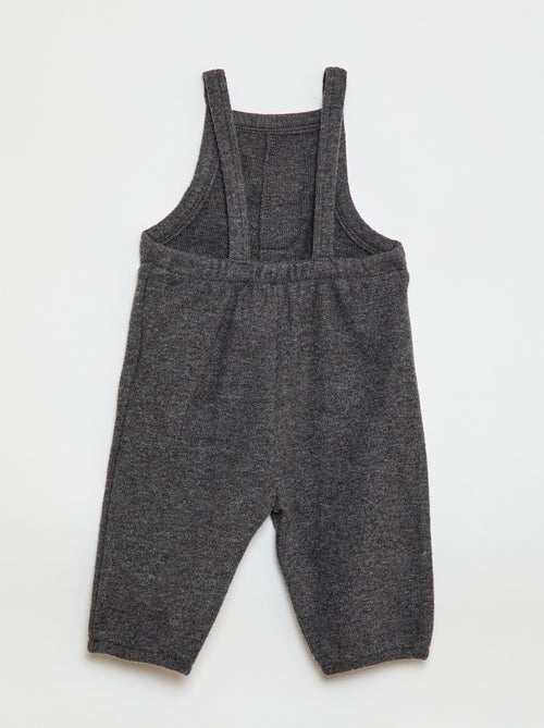 Jardineira comprida em malha macia - Kiabi