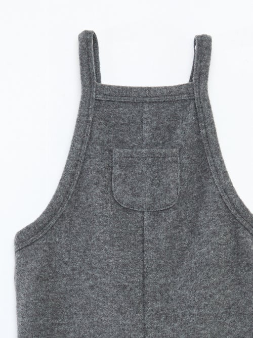 Jardineira comprida em malha macia - Kiabi