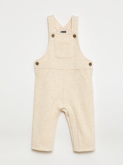 Jardineira comprida lisa em moletom - Kiabi