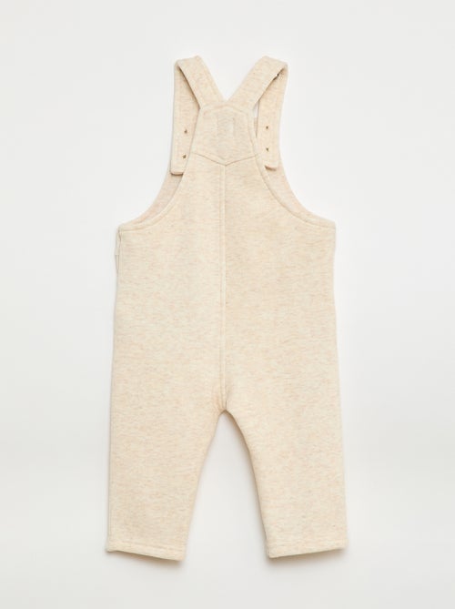 Jardineira comprida lisa em moletom - Kiabi