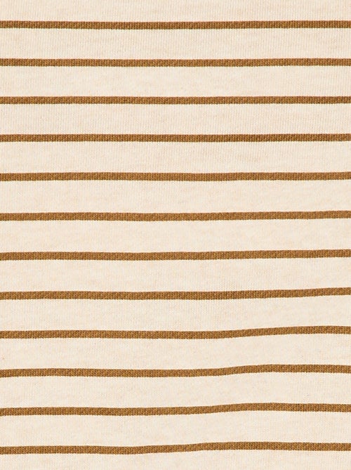 Jardineira curta french terry com alças em algodão - Kiabi