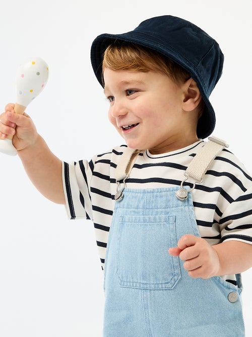 Jardineira de ganga com bolso aplicado - Kiabi