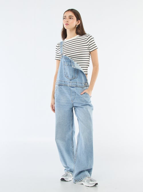 Jardineira de ganga reta - Kiabi