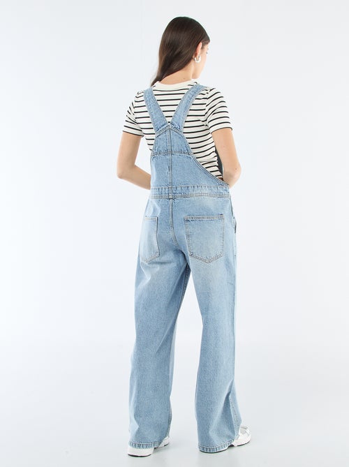 Jardineira de ganga reta - Kiabi