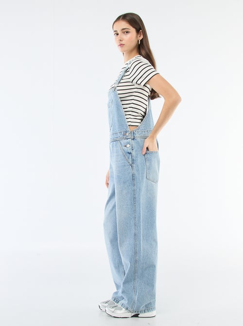 Jardineira de ganga reta - Kiabi