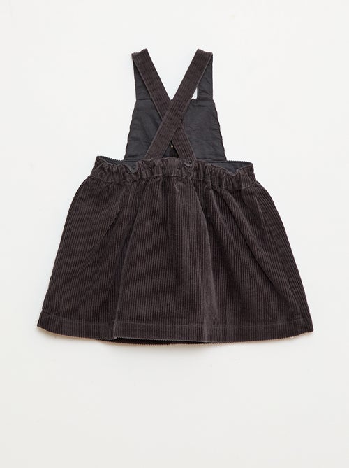 Jardineira de Veludo com Alças - Kiabi