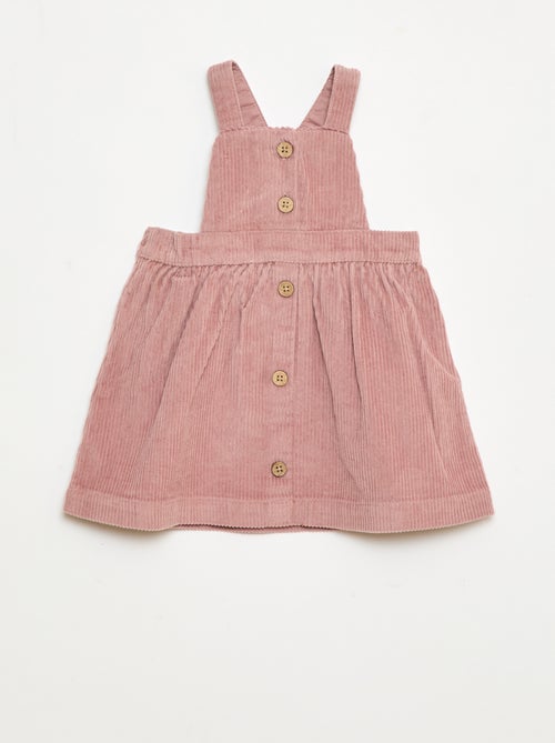 Jardineira de Veludo com Alças - Kiabi