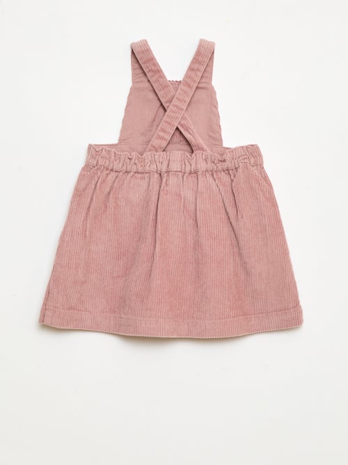 Jardineira de Veludo com Alças - Kiabi