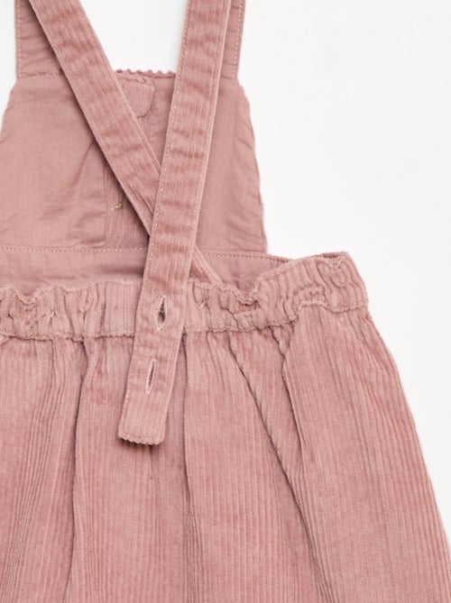 Jardineira de Veludo com Alças - Kiabi