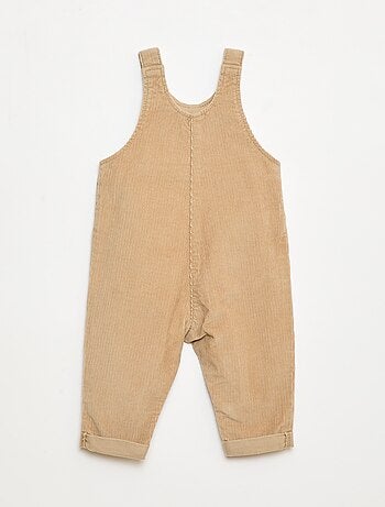 Jardineira de veludo cotelê