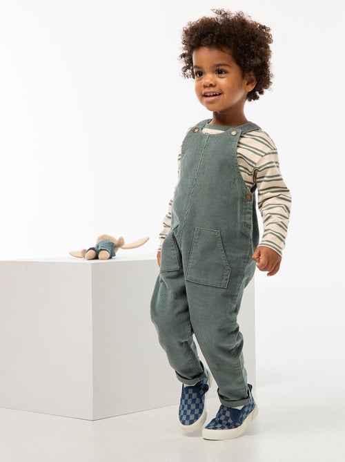 Jardineira de veludo cotelê - Kiabi