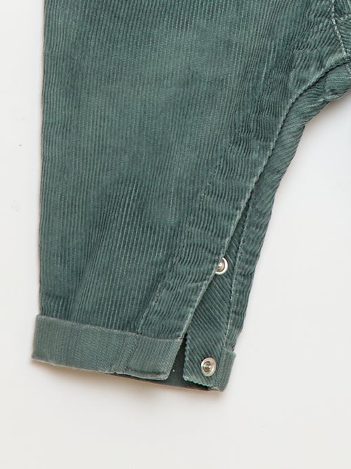 Jardineira de veludo cotelê - Kiabi