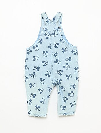 Jardineira em denim estampado 'Disney'