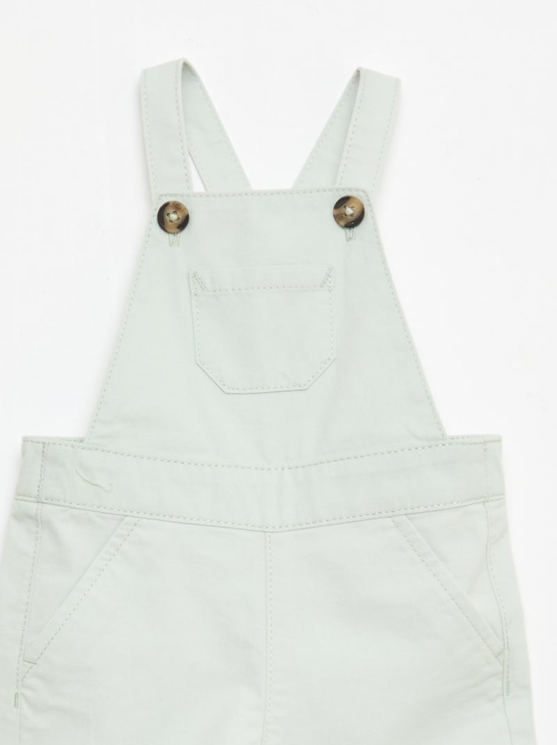 Jardineira leve com alças ajustáveis Azul - Kiabi