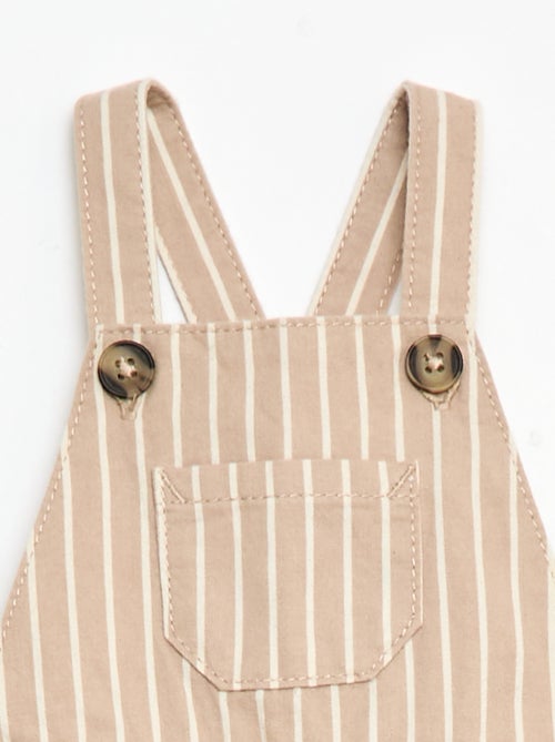 Jardineira leve com alças ajustáveis - Kiabi