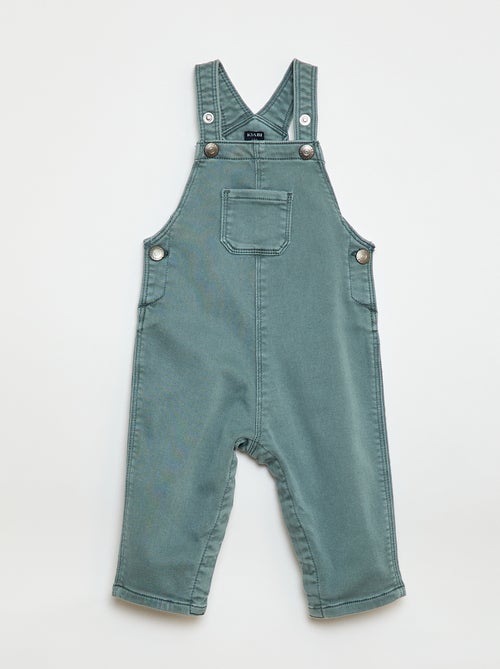 Jardineira lisa com alças ajustáveis - Kiabi