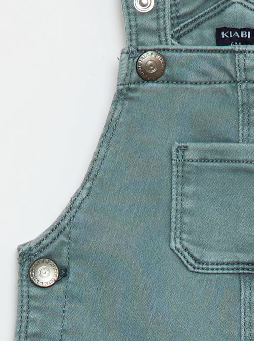 Jardineira lisa com alças ajustáveis - Kiabi