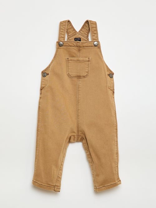 Jardineira lisa com alças ajustáveis - Kiabi