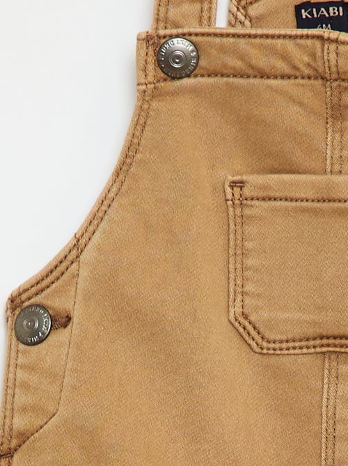 Jardineira lisa com alças ajustáveis - Kiabi