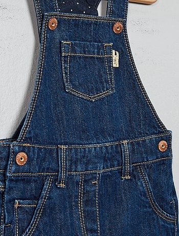 Jardineiras calção de ganga - Kiabi