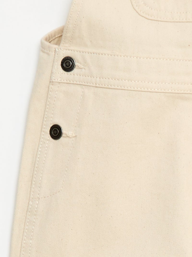 Jardineiras calças leopardo Branco - Kiabi