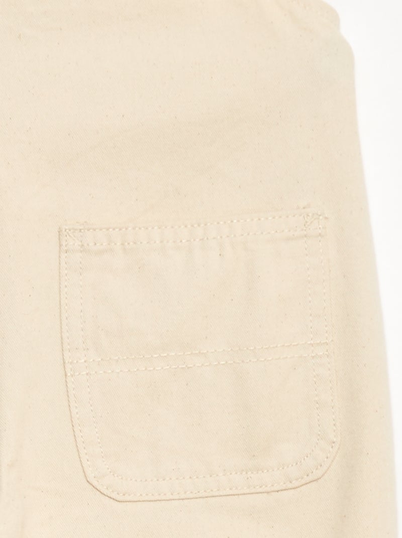 Jardineiras calças leopardo Branco - Kiabi