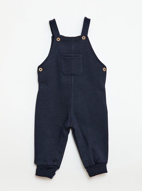 Jardineiras compridas em moletão com alças ajustáveis - Kiabi