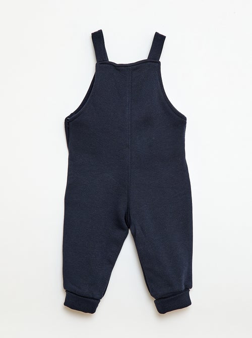 Jardineiras compridas em moletão com alças ajustáveis - Kiabi