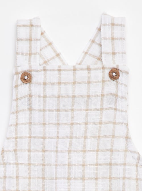 Jardineiras curtas aos quadrados 'Name it' - Kiabi