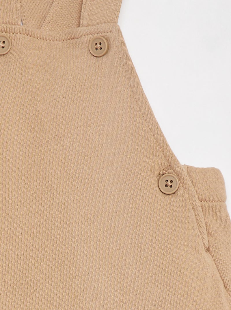 Jardineiras curtas com alças cruzadas BEGE - Kiabi