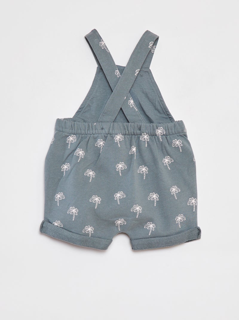 Jardineiras curtas com alças cruzadas VERDE - Kiabi