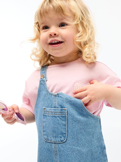 Jardineiras curtas com bolso frontal - Kiabi