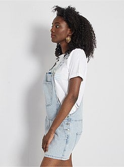 Jardineiras curtas de conceção ecológica - Kiabi