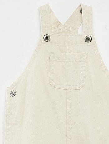 Jardineiras curtas de ganga colorida