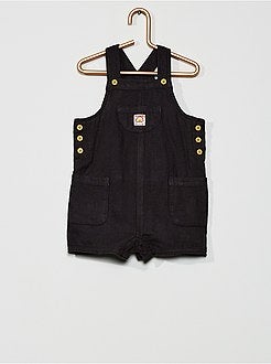 Jardineiras curtas em gaze - Kiabi