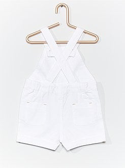 Jardineiras curtas em lona - Kiabi