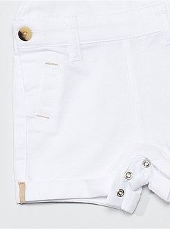 Jardineiras curtas em lona - Kiabi