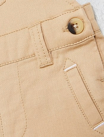 Jardineiras curtas em lona de puro algodão - Kiabi