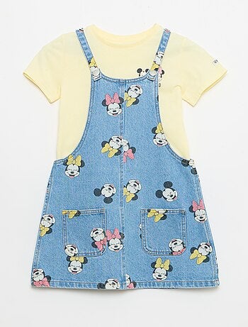 Jardineiras de calças de ganga com folhos